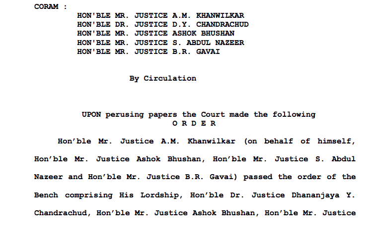 jijeeshpb's tweet photo. Despite of the fact that another 5 judge bench doubted the correctness of #Aadhaar Verdict on the question of Money Bill, the SC by a majority of 4:1 dismissed #AadhaarReviewPetitons . https://t.co/7kSYoPz223
