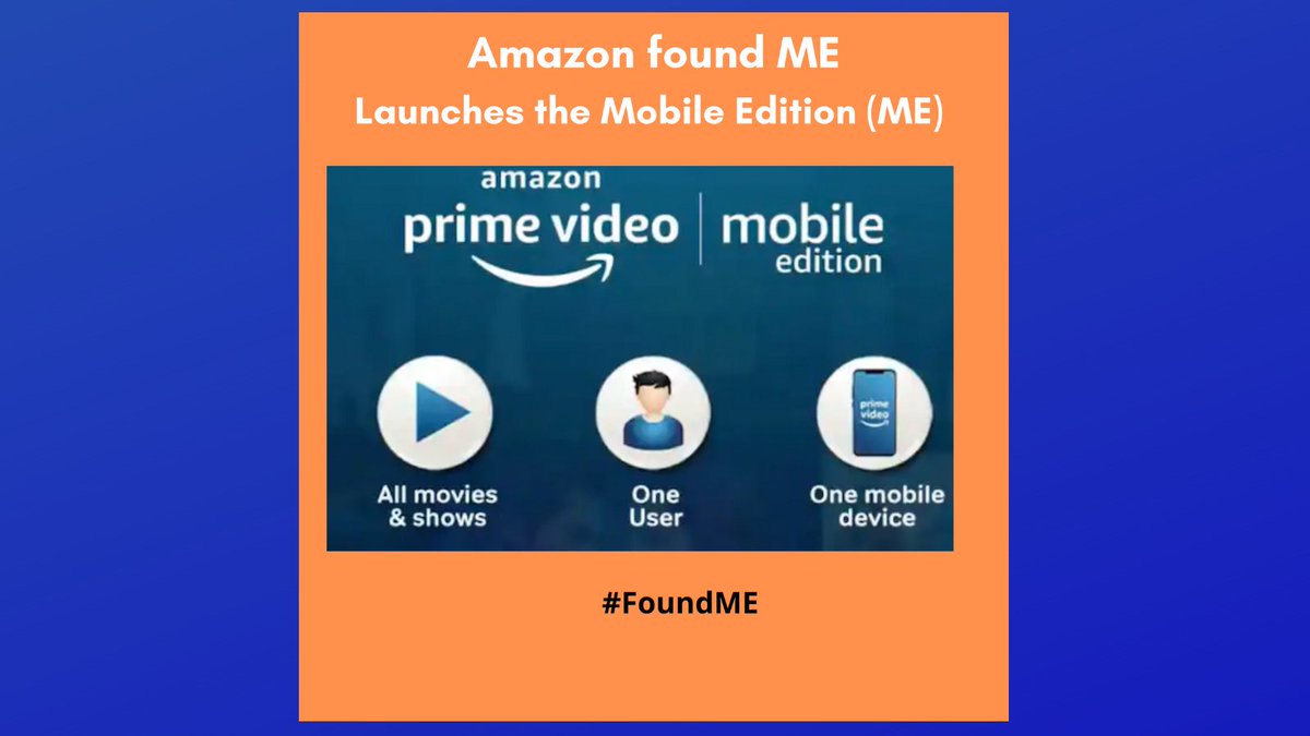 And here it is...AMAZON found 'Me'Announced the launch of the Mobile Edition (ME)!!