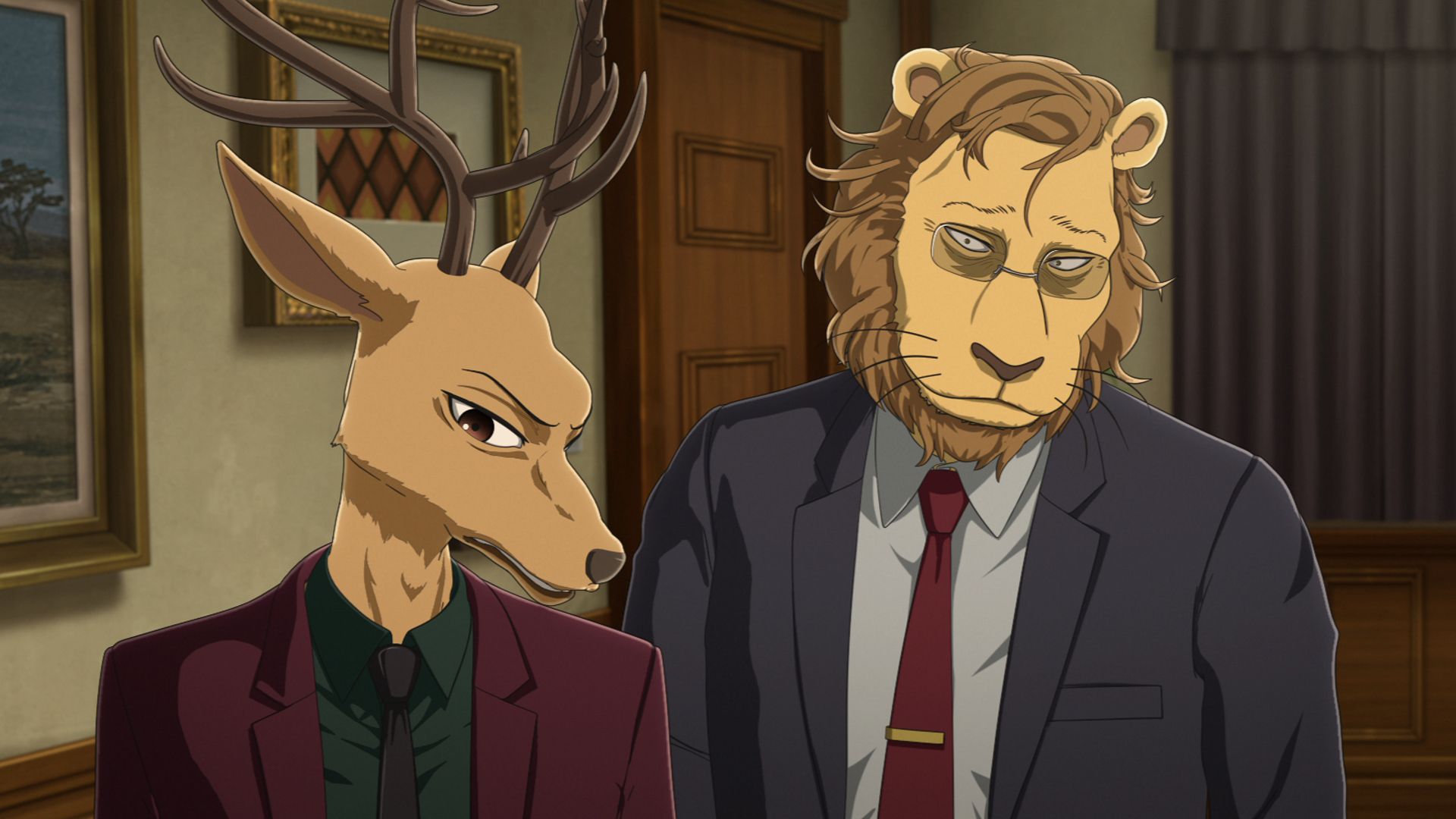 アニメ Beastars ビースターズ 在 Twitter 上 第16話先行カット公開 第16話より4枚公開します 新生シシ組 とルイの苦渋の選択 レゴシの決意 レゴシは食殺事件の犯人捜しの最中 巨大な肉食獣に襲われて あらすじ T Co