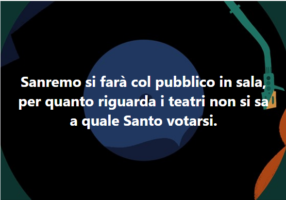 GinoAstorina's tweet photo. Perchè #Sanremo è Sanremo... ta-ta-tà! https://t.co/eDhw7Ctp5J
