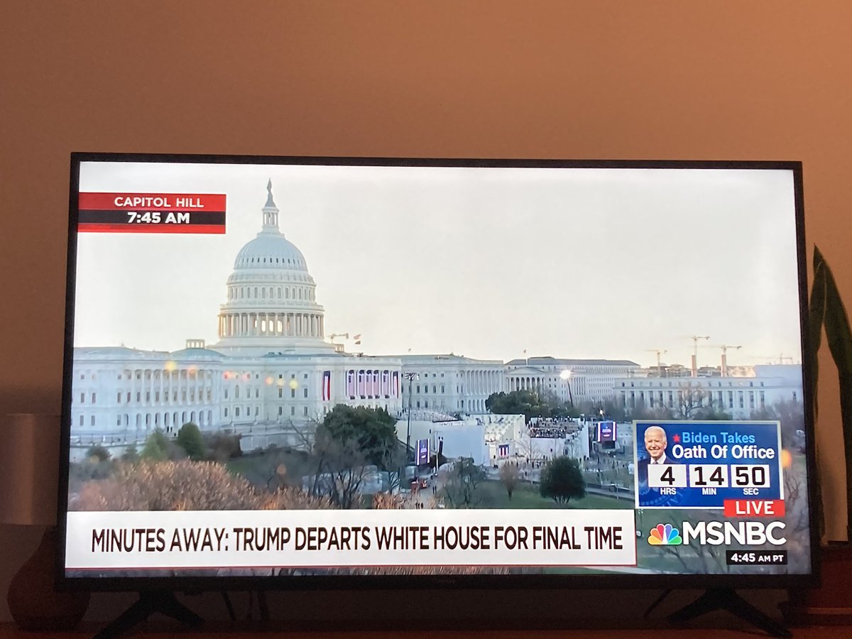 AmmahStarr's tweet photo. ‘TRUMP DEPARTS THE WHITE HOUSE FOR THE FINAL TIME.’

If a sentence were an antidepressant. https://t.co/cFPWP3Rj4b