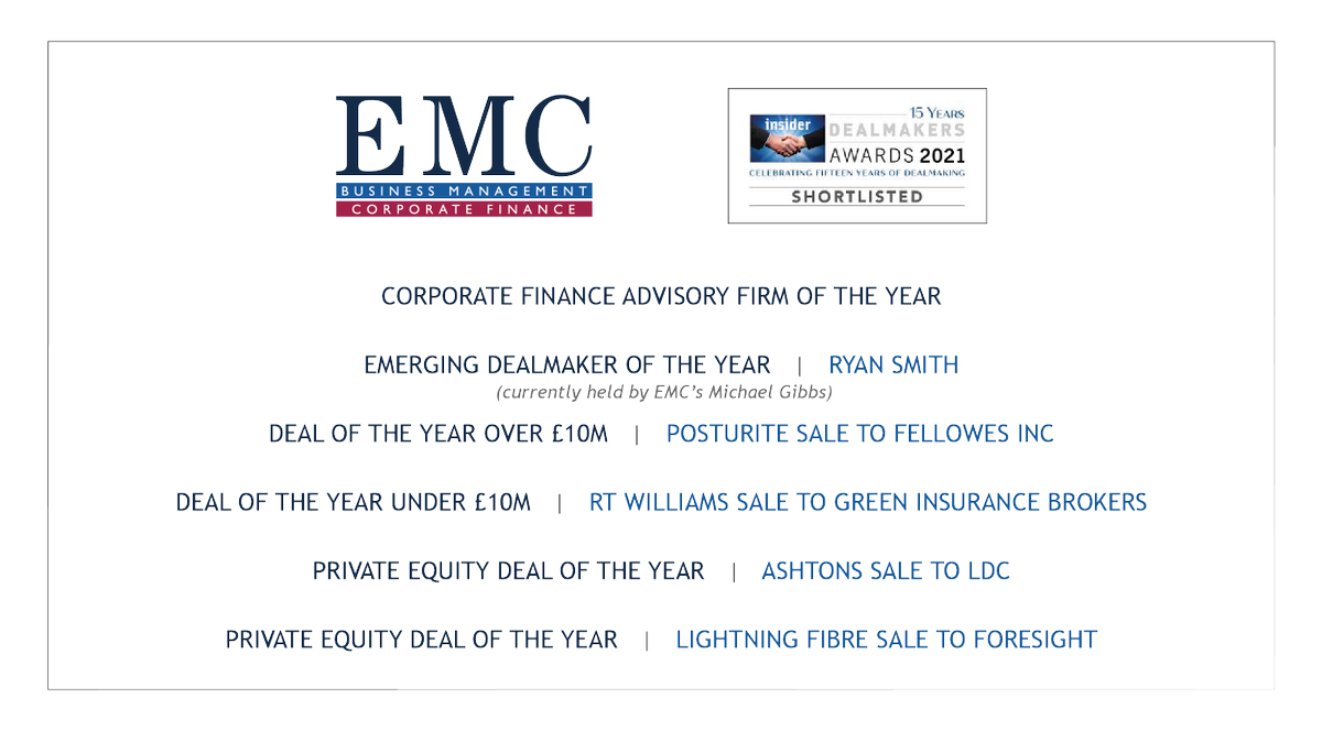 EMC top record year with six shortlisted for dealmakers awards : emcltd-online.co.uk/2OHB-1466Z-32/…