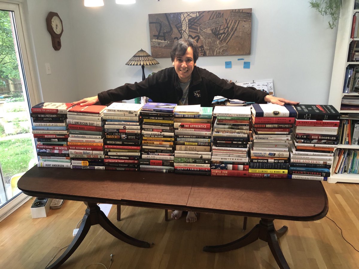 Farewell, Trump books, 2016-2020. Don’t know when I’ll open you up again.