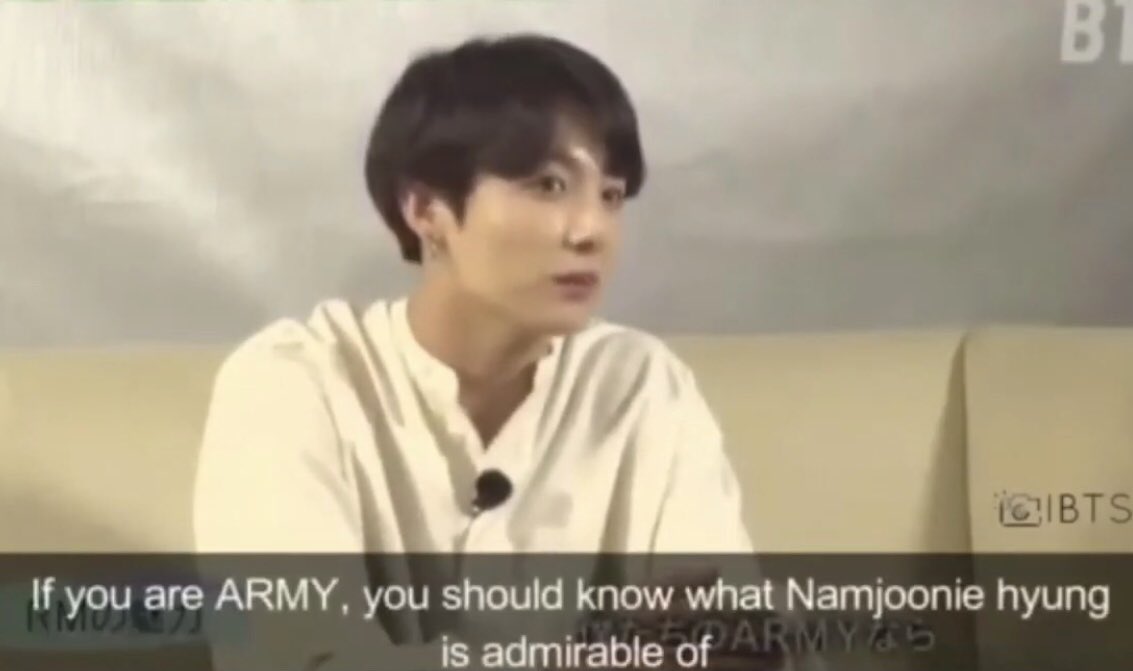 when jungkook chose namjoon as his style hero 