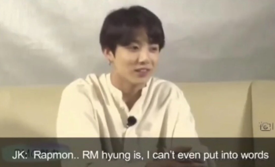when jungkook chose namjoon as his style hero 