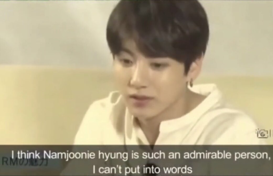 when jungkook chose namjoon as his style hero 