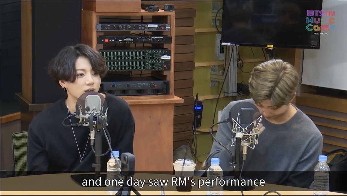 staring to his namjoon hyung, with galaxies in his eyes