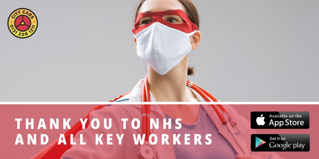 CityCabsEdin's tweet photo. THANK YOU NHS! ♥️

The NHS and all key workers are at a critical stage right now with controlling the virus and getting us all safely vaccinated. That’s why we wanted to extend our thanks to all your efforts this past year.     

Thank you! https://t.co/QvipCbMkie