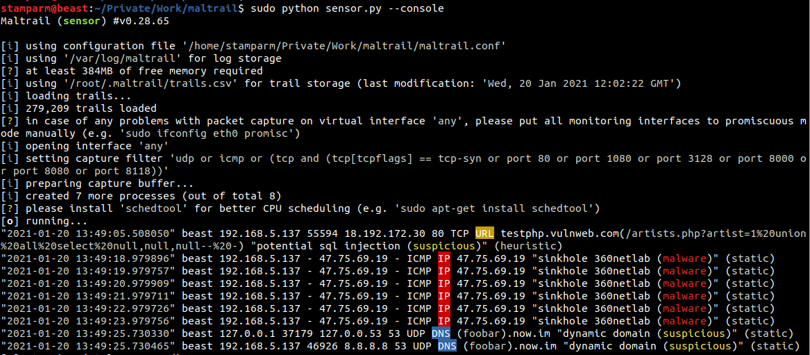 Maltrail tweet media
