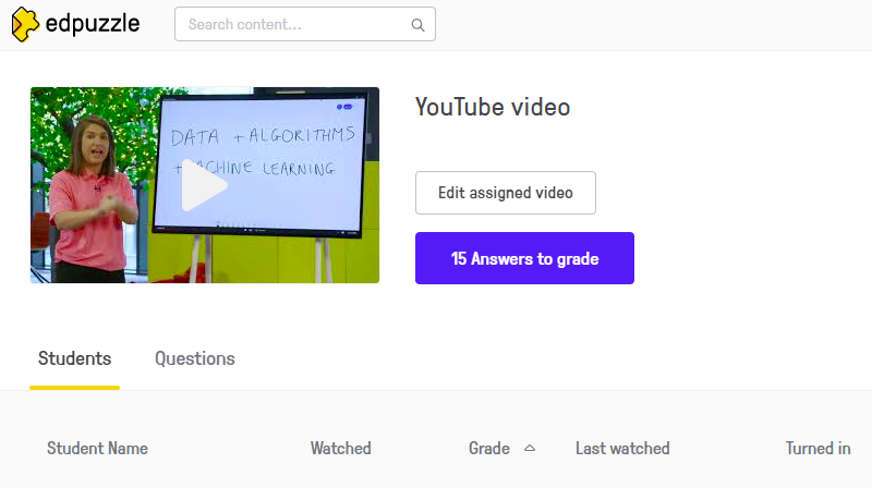 Using <a href="/edpuzzle/">Edpuzzle</a> for <a href="/MS_eduIRL/">Microsoft Education Ireland</a> #dreamspacetv assignments. No fast forwarding of #YouTube link! Thanks <a href="/msajolliffe/">Amanda Jolliffe</a> and <a href="/MsNOMalley/">✨Niamh O’Malley ✨</a> !