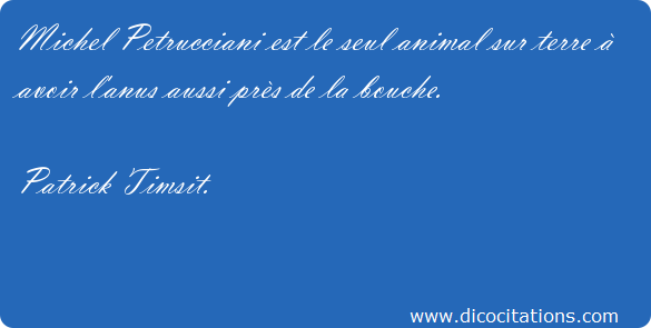 Est-ce que je rigolerai à nouveau au sketch de Patrick Timsit sur Petrucciani ? Probablement non. Et je ne crois pas que ça soit une énorme perte pour l'humour et la liberté.