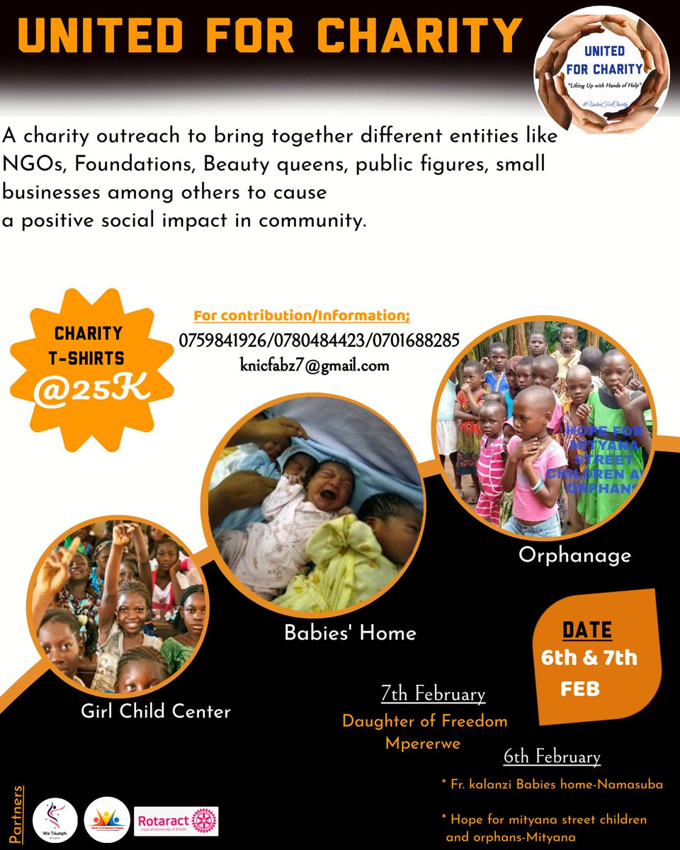 NicholasKato23's tweet photo. Its not about what you give but the heart that gives! #UnitedForCharity event happening on 7th February, 2021 from 30th January as earlier communicated.
Any support &amp; partnership is welcome 🙏👌
#UnitedForCharity7thFeb
#LiftingUpWithHandsOfHelp https://t.co/yxpTkqFcgu