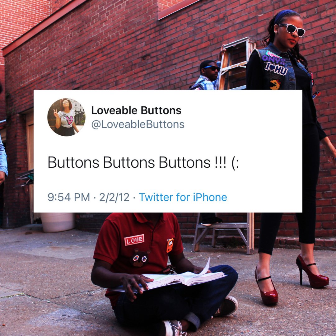 LoveableButtons's tweet image. MY VERY FIRST TWEET. 
In January 2012, I became an accidental entrepreneur. I wish I could say that I started Loveable Buttons with a plan and did things with intention... but that just wasn't the case. But I do believe that everything happens for a reason. Including me scrolling