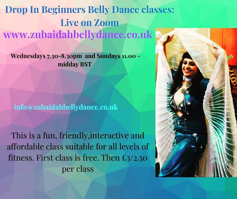 ZubeDance's tweet image. #beginnersbellydanceclasses Live on #Zoom. Fun, friendly and #affordableclasses #alllevelsoffitness #firstclassfree