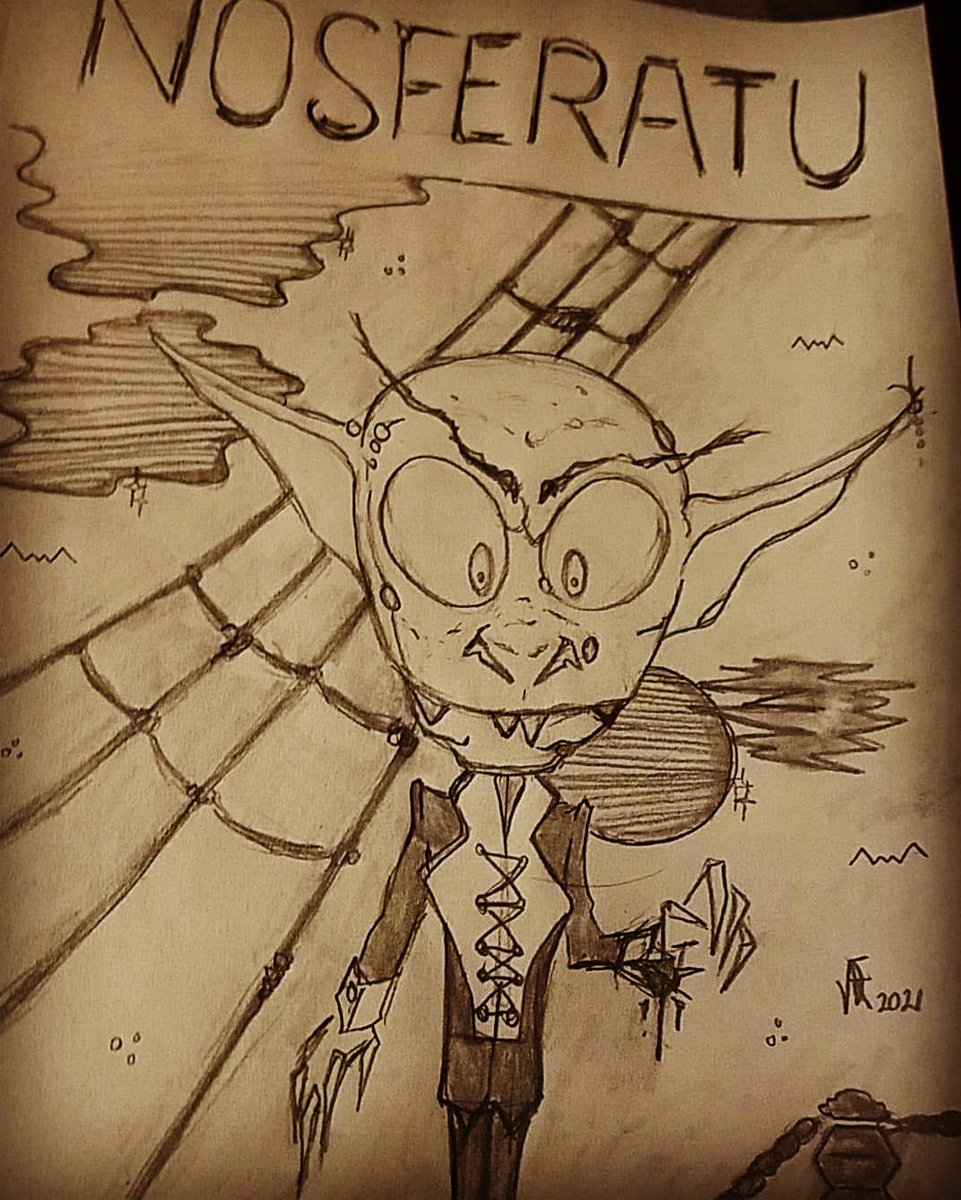 MandalorianCelt's tweet photo. A little mayhem now and then is cherished by the wisest men.
#nosferatu #art #sketch #timelordforhire #vampire #horror #hnn #sketch. #lefthanded #lefthandedartist https://t.co/ZcNhetO9o4