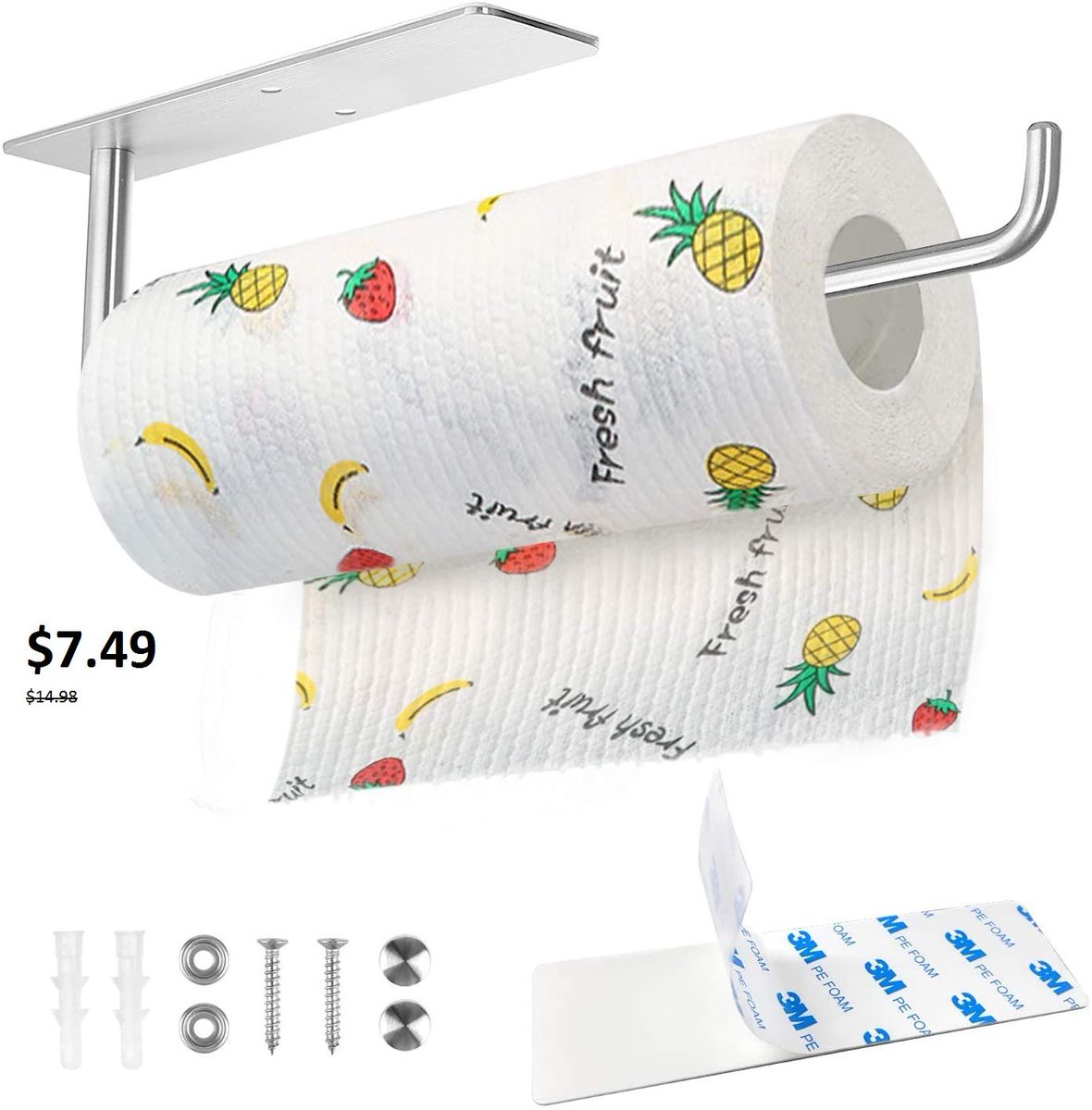🔥Wall Mount Paper Towel Rack🔥⠀
✅50% #OFF⠀
✅Discount Price: $7.49, Original price: $14.98 
✅Expire Date: Jan 26th. 8am EST⠀
Vipon Link👉👉bit.ly/3qFUzXV