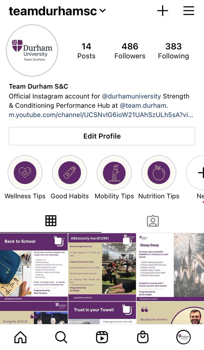 Check out our new Instagram account for daily content to help you stay on top of your health, wellbeing and performance! 🤩🔥💪🏼

instagram.com/teamdurhamsc?i…