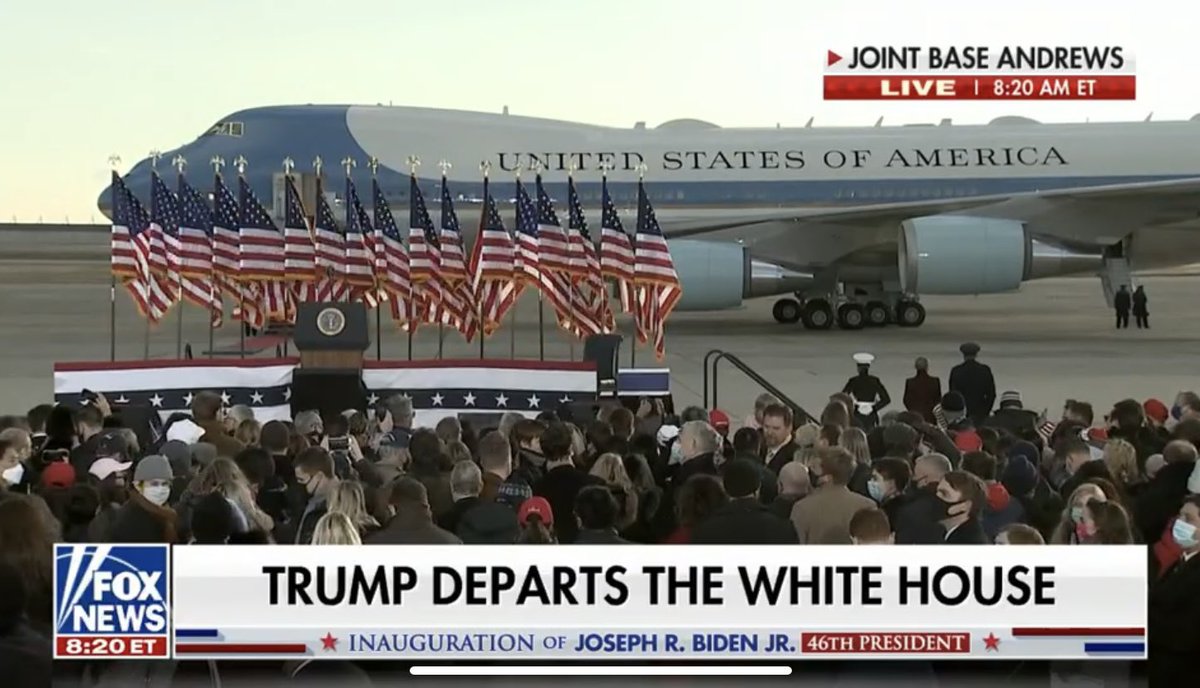 folks, let’s not call today’s arrangement “unusual.” let’s call it what it is: wrong.

it’s wrong for 45 skip Inauguration, wrong to skip his ride with 46, and wrong to skip the courtesies that an outgoing POTUS should give a successor. this is all about ego, shame, and defiance.