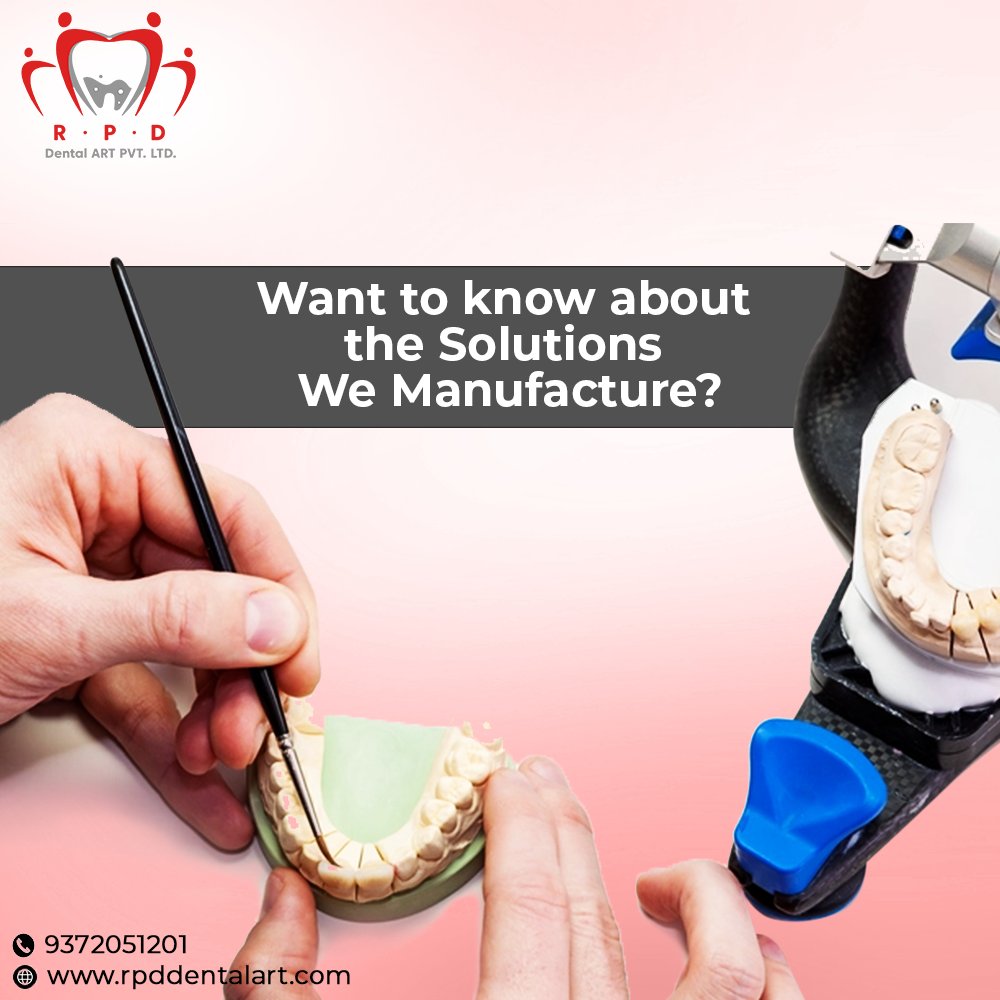 RPDDENTALART's tweet photo. We at RPD Dental Art PVT. LTD. manufacture multiple products and provide multiple services to our clients. Want to know more about it? 
Call us today or visit our website to know more: - https://t.co/iEmDggkXW1
...(1) https://t.co/c1pT5oPPr8