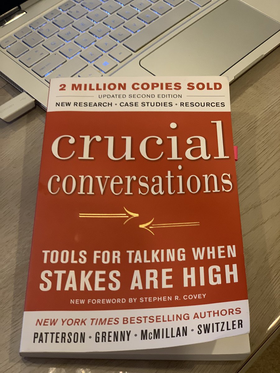 jenyosef's tweet photo. @stevenwerner101 prompted me to share a good book I’ve been reading! Learning how to have crucial conversations can be instrumental in shaping us to become better #crucialconversations #communication #artoflistening https://t.co/JzaQoJn0bR