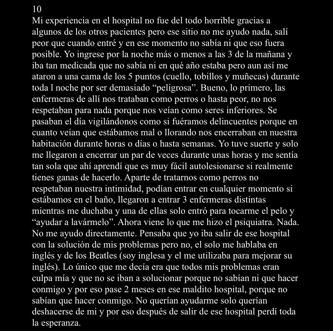 TestimoniosU's tweet photo. Testimonio 8, 9, 10 y 11 https://t.co/m2CE3xlvkc