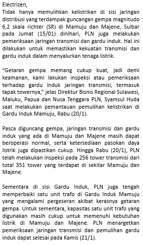 pln_123's tweet photo. #PLNAtasiGempaSulbar #PowerBeyondGenerations #PLNPeduli 
#ListrikUntukSemua #PLNUntukIndonesia https://t.co/14vl9Pajy5