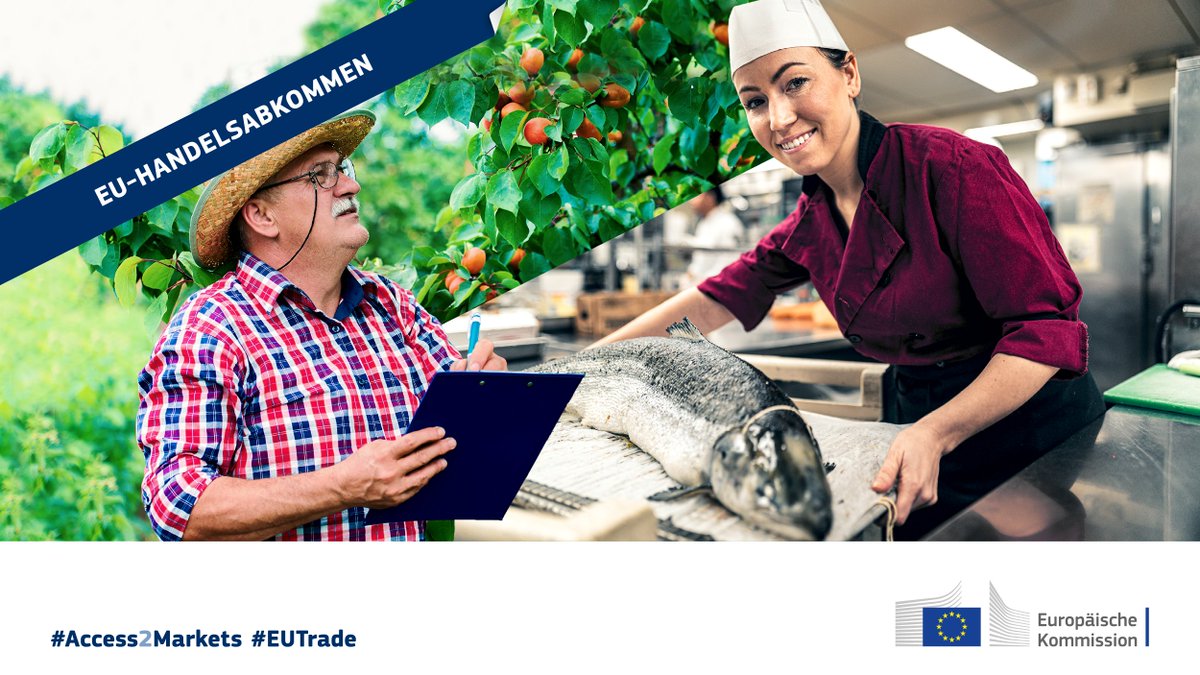 Von Wachauer Marillen bis zum irischen Lachs: #EUTrade-Abkommen schützen geografische Herkunftsangaben (geographical indications = GIs). Tatsächlich ist der Anteil von GIs an EU-Exporten von 2010 bis 2017 um 56 % gestiegen. 

Mehr auf #Access2Markets 👉 bit.ly/2LsF0nm