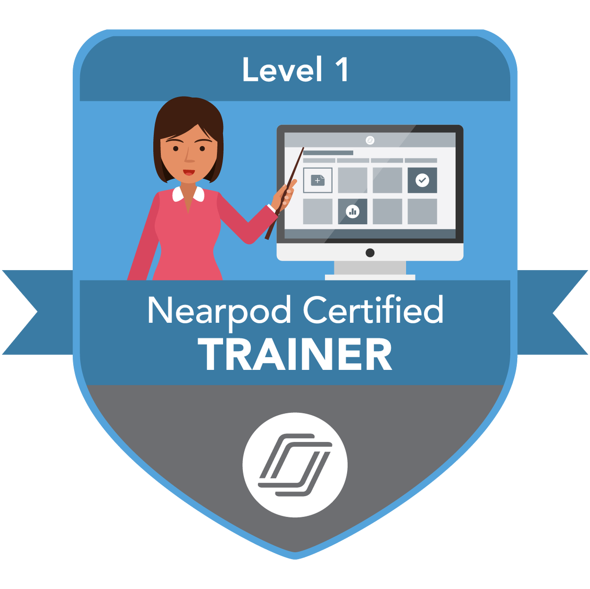 Just got my Nearpod Certified Trainer Badge!  @Nearpod is a wonderful way to engage students! I love being able to demo for teachers how to incorporate it into lessons!