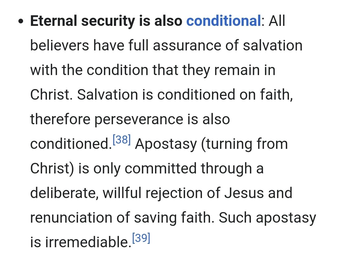 One point they may disagree in is the 'perseverance of the saints'.But even then, it's not that simple.Classical Arminians do believe that believers can fall away. Not by mistakes but by deliberate renouncication of faith (apostasy).Outside of that, they are secure.