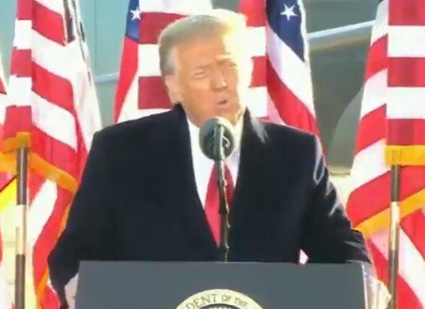 weartv's tweet photo. Trump says before departing Joint Base Andrews: “I wish the new administration great luck and great success. I think they’ll have great success. They have the foundation to do something very spectacular.”

He ends with: "Have a good life. We'll see you soon." https://t.co/tKWCHOhxwO