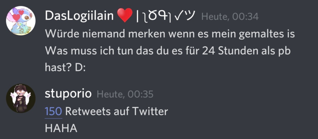 DasLogiilain's tweet image. Ich brauche eure Hilfe 
Also brauche 150 reetweets damit stuporio mein tolles Bild als pb für 24 Stunden nimmt und ich hoffe das ich 150 schaffe weil hab mir Mühe gegeben und ja 😕