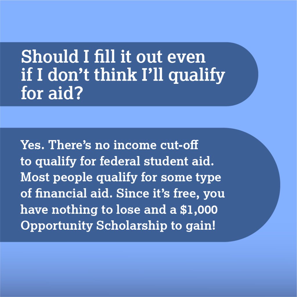 CollegeBoard's tweet image. Seniors: If you haven't already submitted your @FAFSA, do so as soon as you can at spr.ly/6012HZOHe.