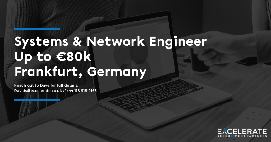 ExcelerateRec's tweet image. This small consultancy in Frankfurt is looking for someone to secure and maintain a lab environment for their Financial Services customer. 

Are you an experienced Engineer that can provide a highly reliable, available and hardened environment? 

Speak to Dave for full details.