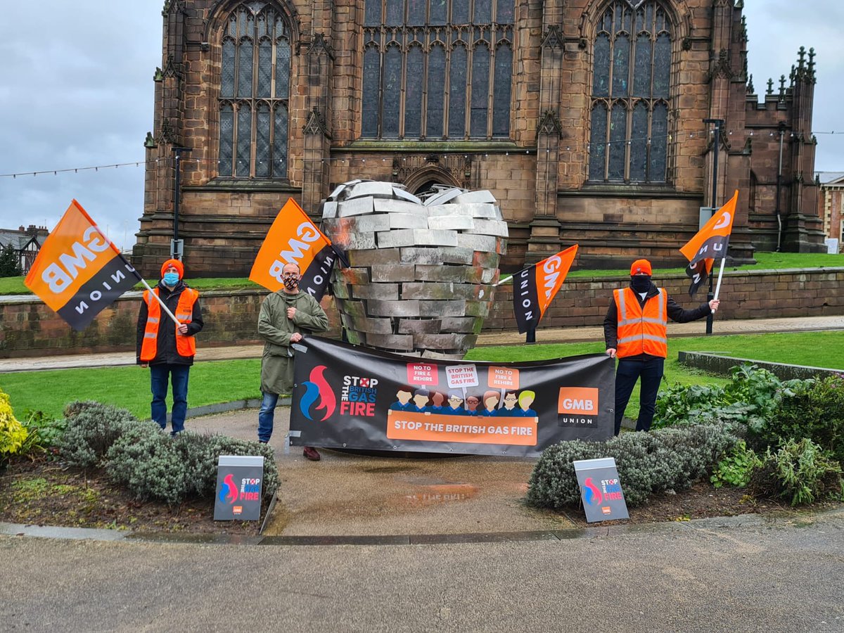 M_salthouse's tweet photo. A few photos from today. 
#StopTheBritishGasFire 
#BritishGasStrike https://t.co/BM2es4w6YM