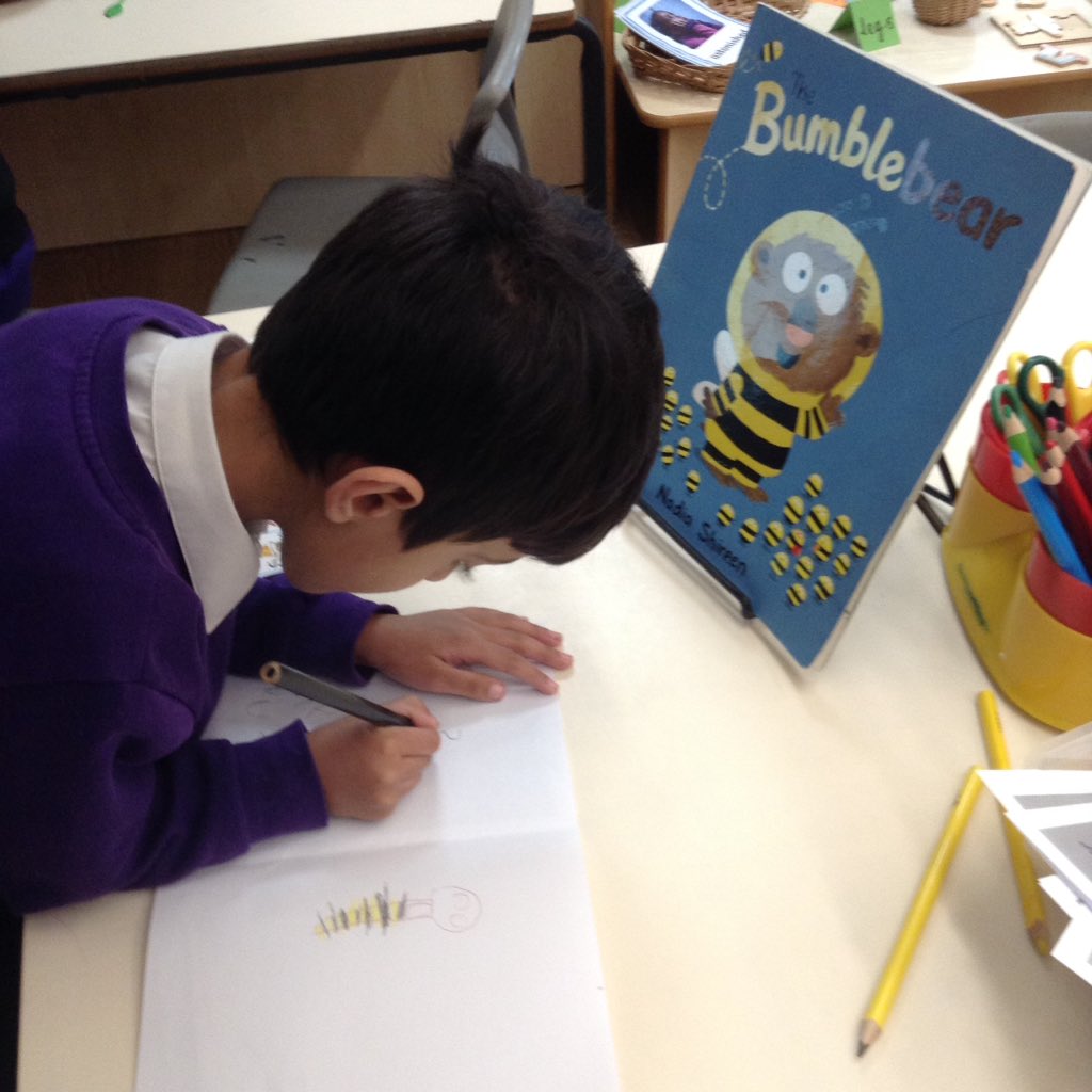 ECS_Keighley's tweet photo. We love The Bumble Bear story in Reception. Follow the link to listen at home. You could draw or paint Bumble Bear and perhaps you could write about the story too.
https://t.co/wXTT3kRVnf
#thebumblebear https://t.co/LbGBKLhP4X