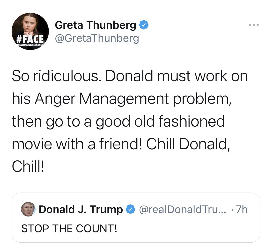 JoelOnMain's tweet photo. Greta never forgets... https://t.co/CK7cf1awkK