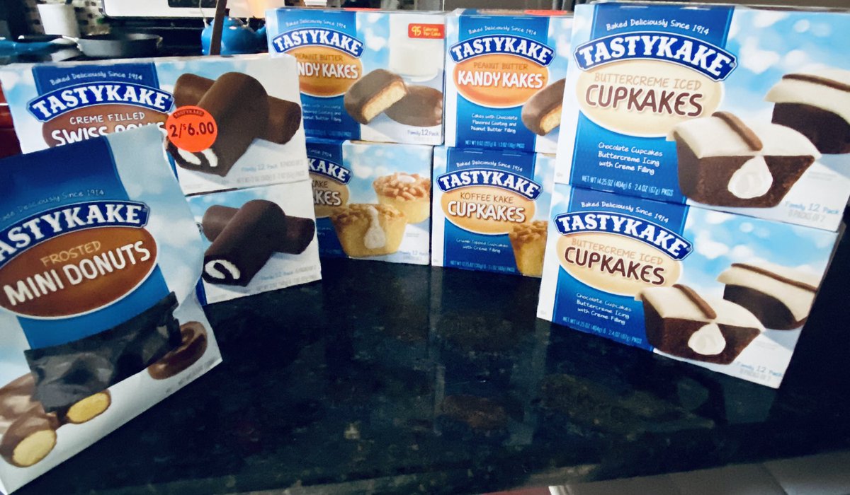 Today is a very special day... Stumbled on a Tastykake sale and I had a double coupon.