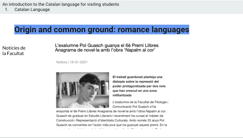 VilajoliuE's tweet photo. El #català escrit és difícil d'entendre per un estudiant Erasmus que acaba d'arribar i encara no el sap?
La #intercomprensió lingüística i cultural existeixen i d'aquí a uns dies ho provarem amb ells. https://t.co/Gb4roxyyG8