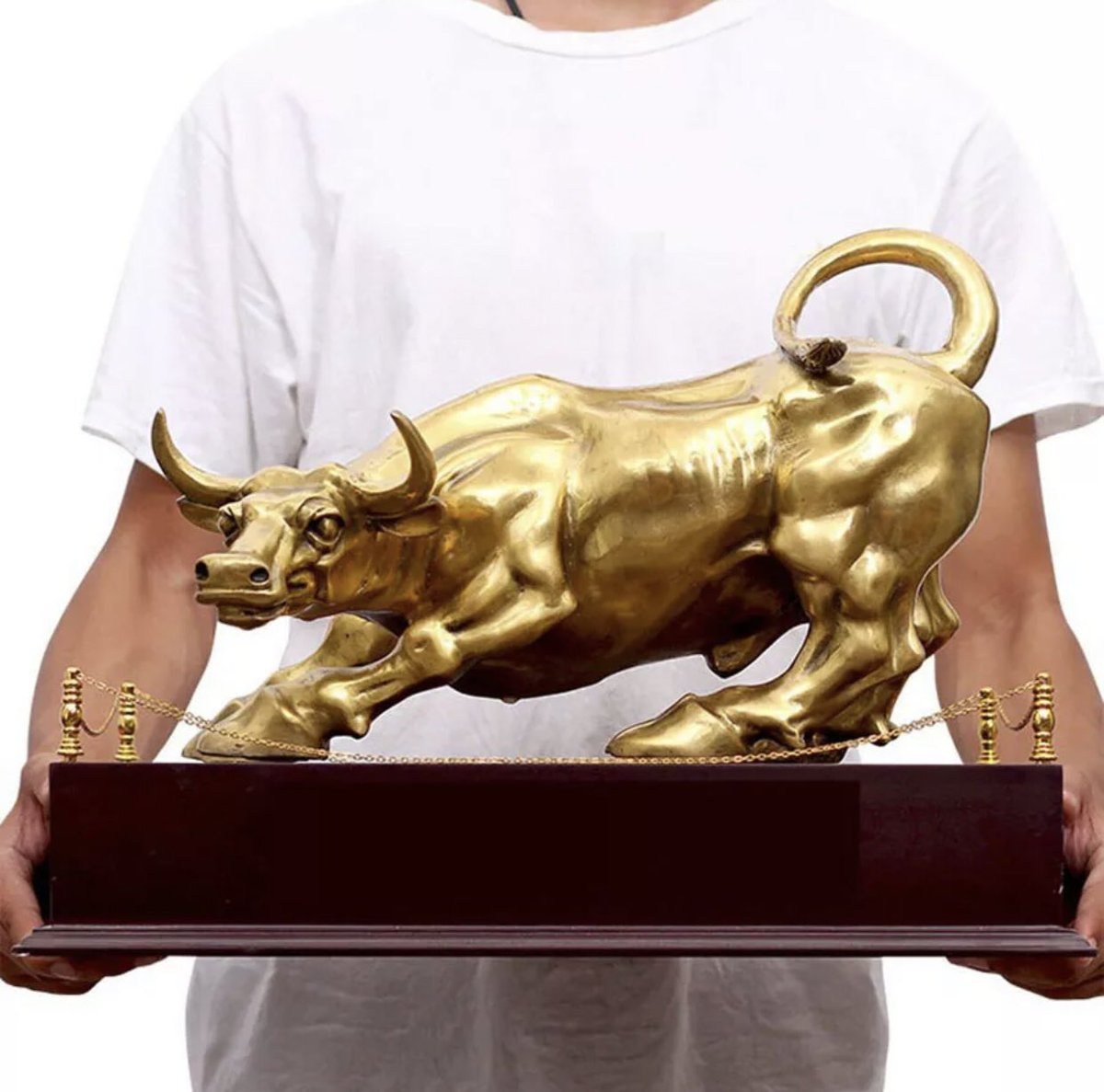 ebay.com/itm/2243216282…

New 2021 Brass Charging Bull Statue Ox Wall Street Bowling Green Bull

#bull #buffalo #bowlinggreenbull #wallstreet #ox #mythology #oxen