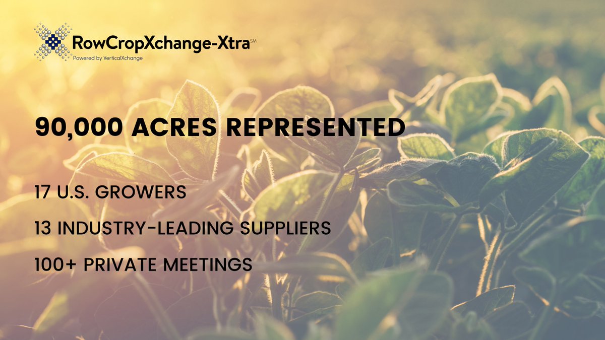 #RowCropXchange week is still going strong! Later today, a fresh group of growers will be joining RCX suppliers for a whole new set of one-on-one, results-focused meetings. Learn more about RCX here: lnkd.in/gd8wJ78