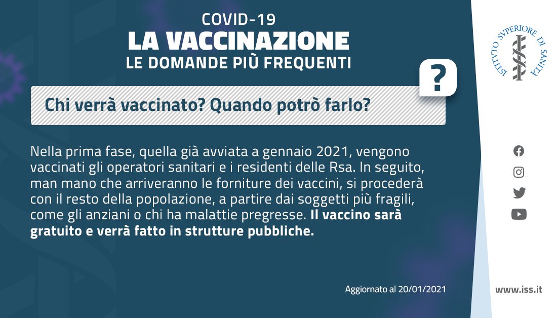 Istituto Superiore Di Sanita On Twitter Vaccini Contro Il Covid19 Saperne Di Piu Le Domande Piu Frequenti Le Risposte Dei Nostri Ricercatori Covid19italia Https T Co Roeaf5heap