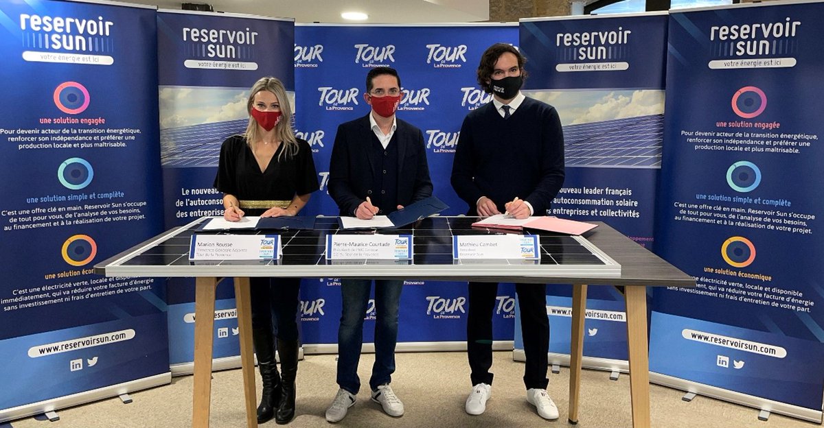 Annonce Partenariat☀️x🚴‍: Aujourd’hui, nous avons le plaisir d’accueillir Marion Rousse et Pierre-Maurice Courtade dans nos locaux marseillais pour sceller notre partenariat autour de l’énergie solaire sur le #TourdelaProvence à suivre sur <a href="/lequipe/">L'Équipe</a> <a href="/laprovence/">La Provence</a>  du 11au14 Fév