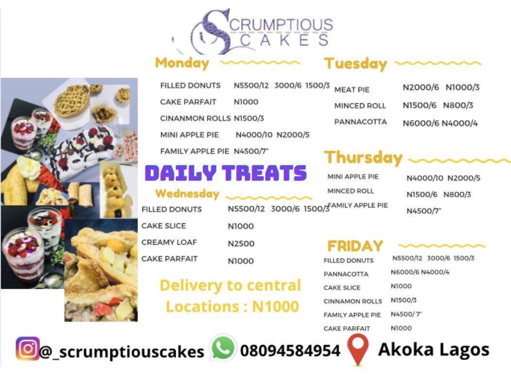 livancakes's tweet photo. Tomorrowโs treats.
Weโve started taking tomorrowโs orders fam.
You can check us out on IG by clicking on the link https://t.co/OBlujhkmwn
WhatsApp: https://t.co/ElZtDJjLiF
#treatsinlagos #InaugurationDay #AkwaabaEricaNlewedim #ireGame #OzoDay #LGI1DayToGo 20m Nigerians https://t.co/lS7NBgf6yK