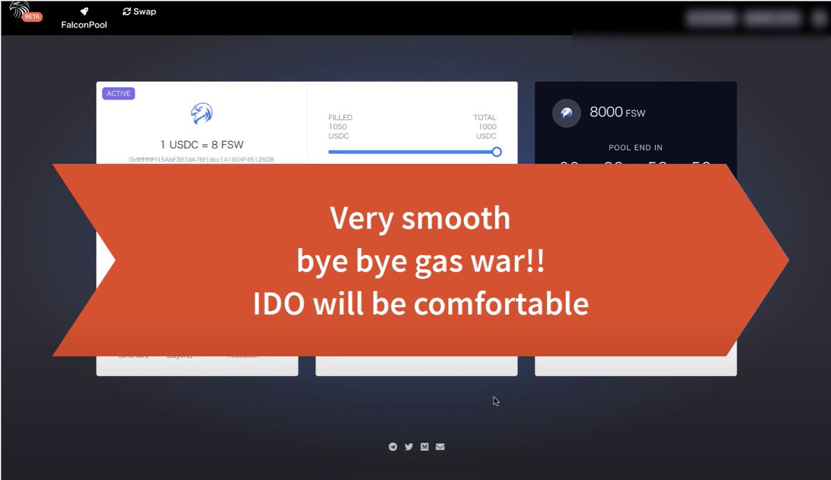 Falcon_Swap's tweet image. If you missed yesterday's the LIVE👀 action on #FalconPool, Check out this video sent by our community member @SMASHBro_crypto 🚀🚀

youtu.be/g8cNxv0YEqo

#IDO #TokenSale #Layer2 #crytocurrency #Ethereum #Gasless #Transactions #Blcokchain