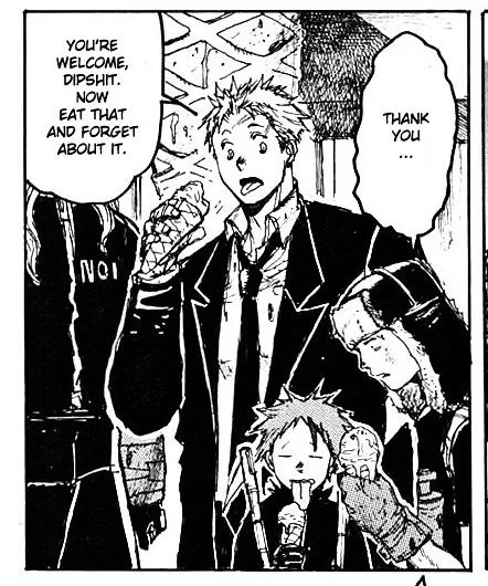this panel is sending me esp when it's seconds after shin and noi completely eviscerated fujita's bullies right in front of him 