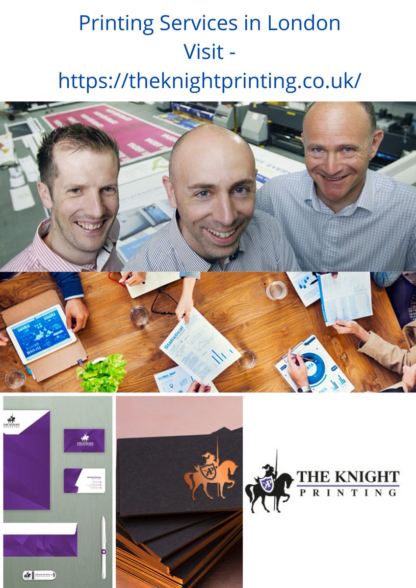Knight_Printing's tweet image. Here we are providing various kinds of Printing and Binding services for your needs. Knight Printing is known for offering book-bound, Flyers printing, Posters and 3d signs through Same Day Printing in London. #LuxuryPrintingServices #SameDayPrintingLondon
bit.ly/3bWQbzC
