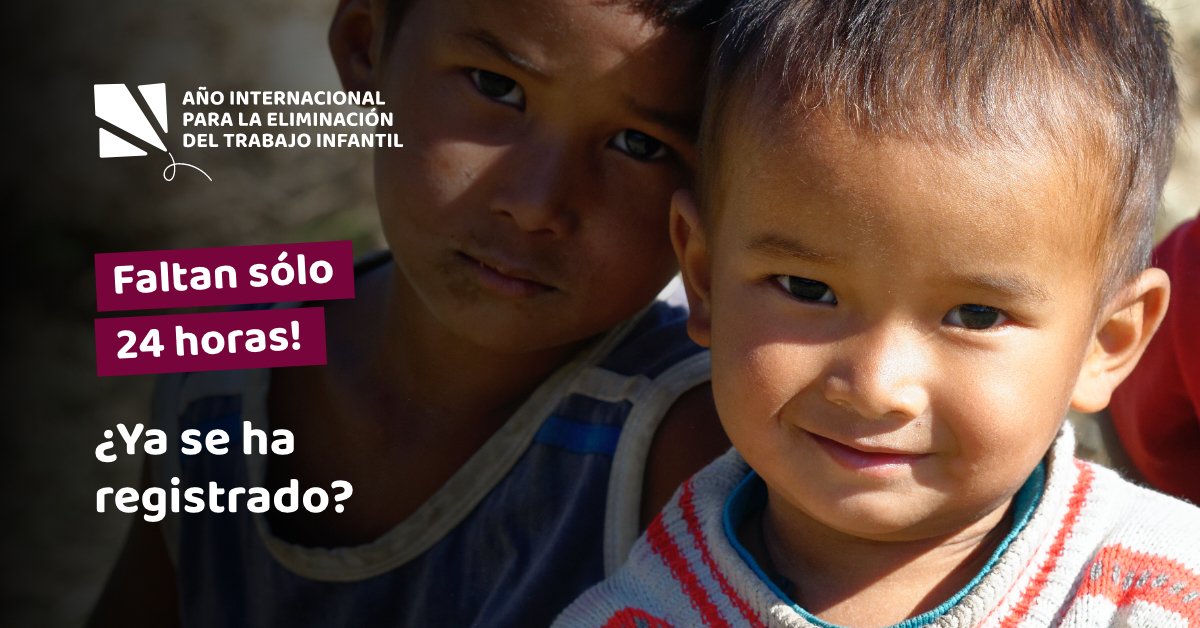 MAÑANA 👉🏽 La @OITnoticias en colaboración con @Alliance8_7 inaugurará el Año Internacional para la Erradicación del Trabajo Infantil.
Podrás ver este evento en vivo desde las 8:00am de 🇨🇷🇲🇽 / 9:00 🇨🇴🇵🇪 / 11:00 🇦🇷🇧🇷🇨🇱
Regístrate aquí: https://t.co/vRB4DRsFMk
#SinTrabajoInfantil https://t.co/D4rTTy9cLB