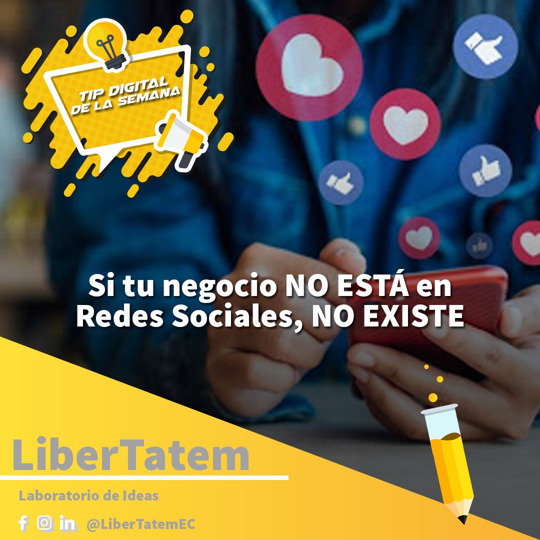 LaMachacaEC's tweet photo. ¿Por qué debería estar mi negocio en #RedesSociales? 🤔😱

Conoce el #TipDigital de la semana de #LibertatemEcuador 
https://t.co/K48OYY2ghh 💻🤓 https://t.co/Im5loqDInR