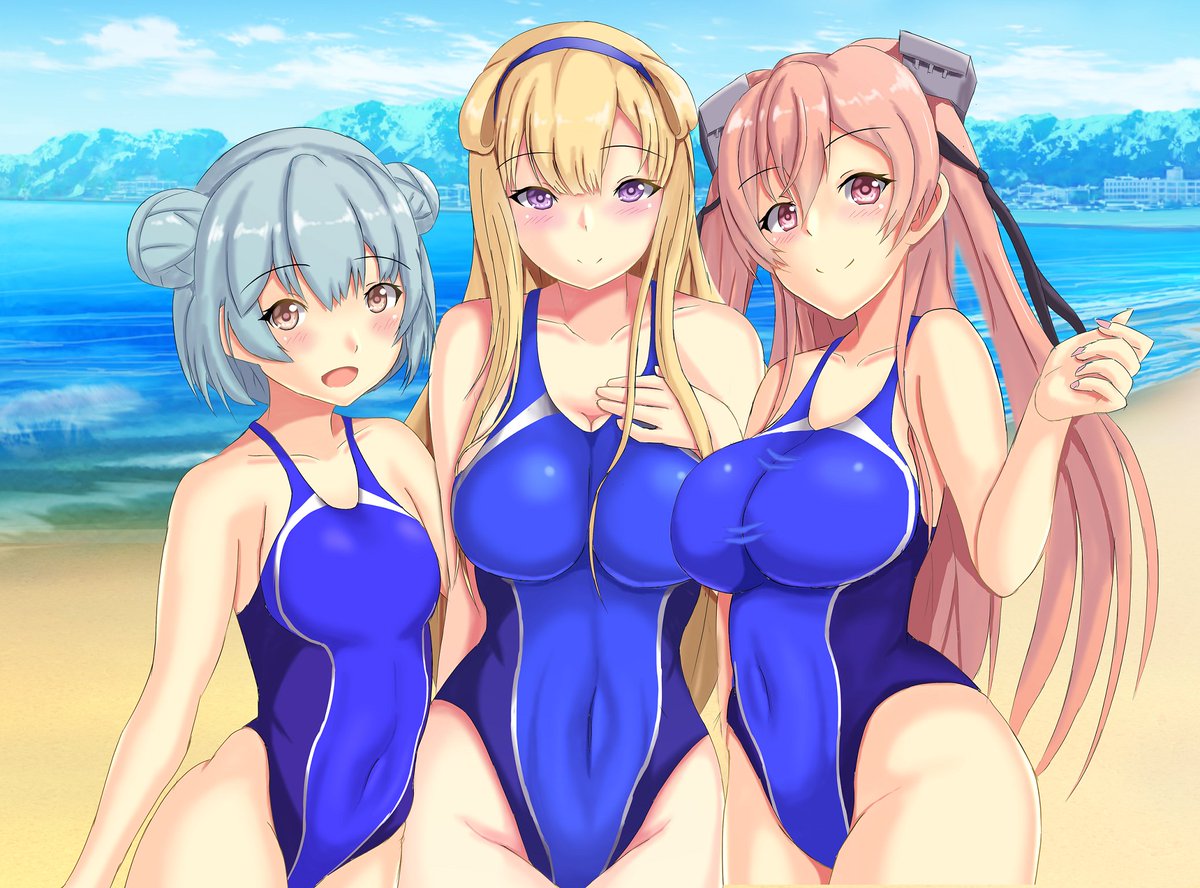 フレッチャー(艦これ) ,ジョンストン(艦これ) ,サミュエル・B・ロバーツ(艦これ) 「米駆逐艦's 」|MONTE@大湊のイラスト