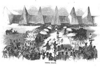 (7/20) The Yoruba are powerful, well-known people in West-Africa. Like ancient Greece, they were fragmented in city states and kingdoms but united by a sophisticated culture and a complex pantheon, the Orisha, to which Shango belongs, sometimes in coexistence with Islam.
